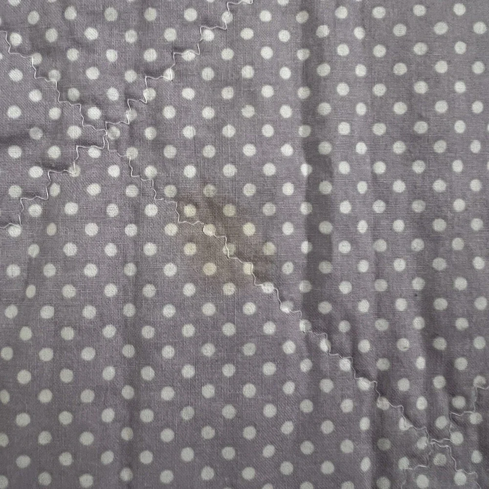 Vintage Baby Quilt Handmade Crib Blanket 41x34
